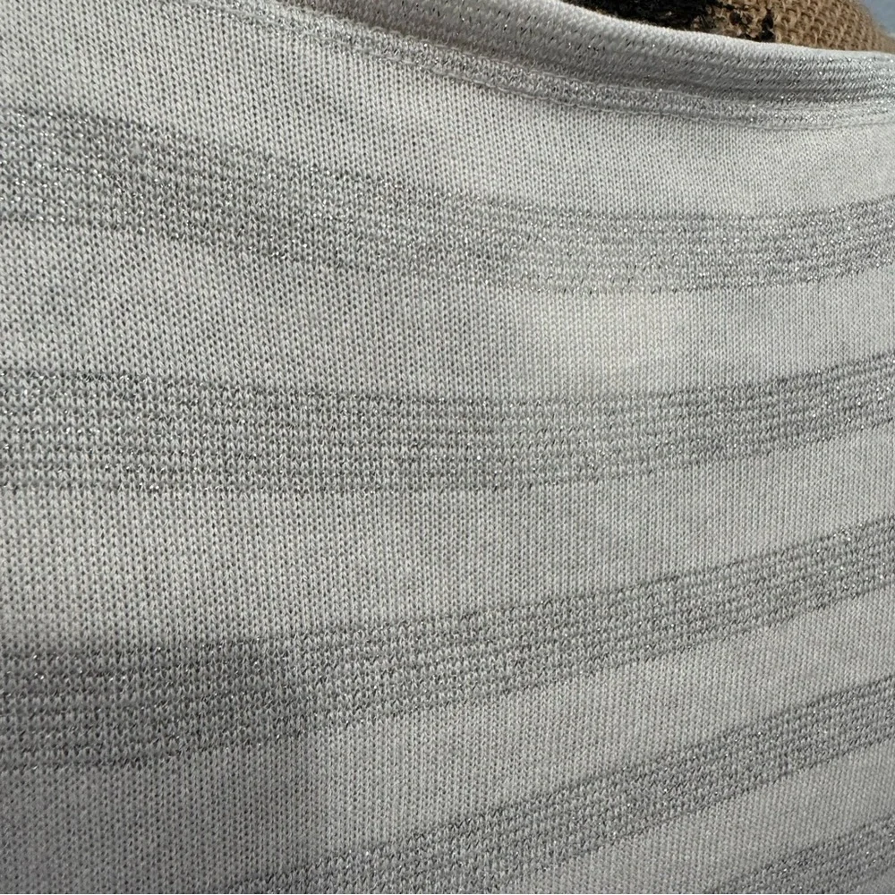 Liz Claiborne Silver Striped Tank Top - Picture 6 of 11